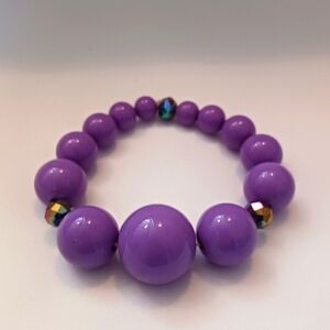 NEW!! Purple Berry Gem Bracelet OS